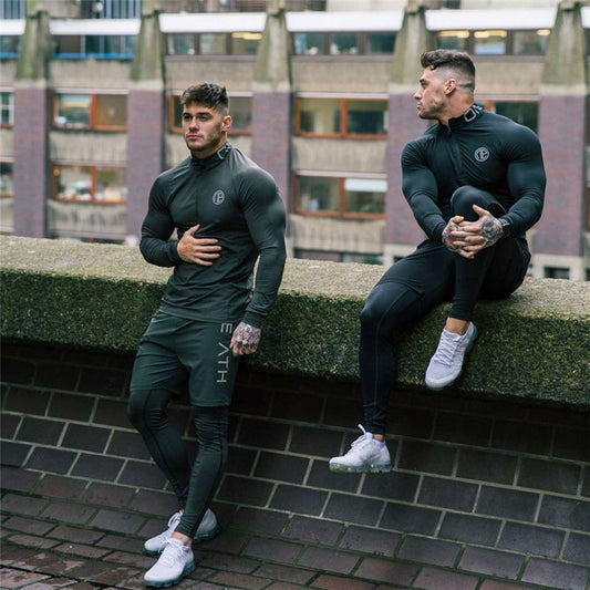 Autumn Stretch Fitness Suit For Men